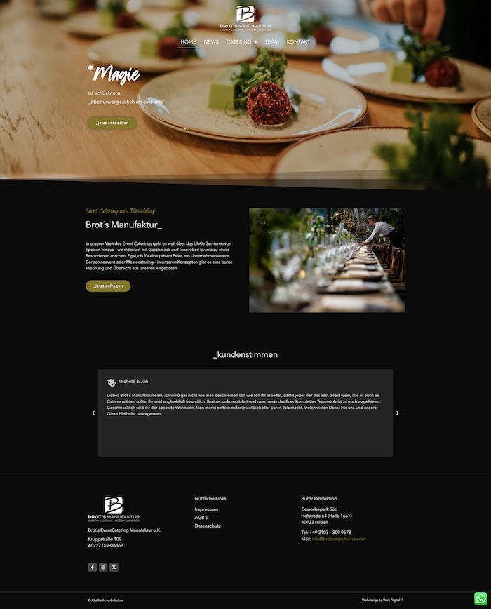 Brotsmanufaktur Portfolio