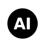 EU AI Kennzeichnung schwarz rund
